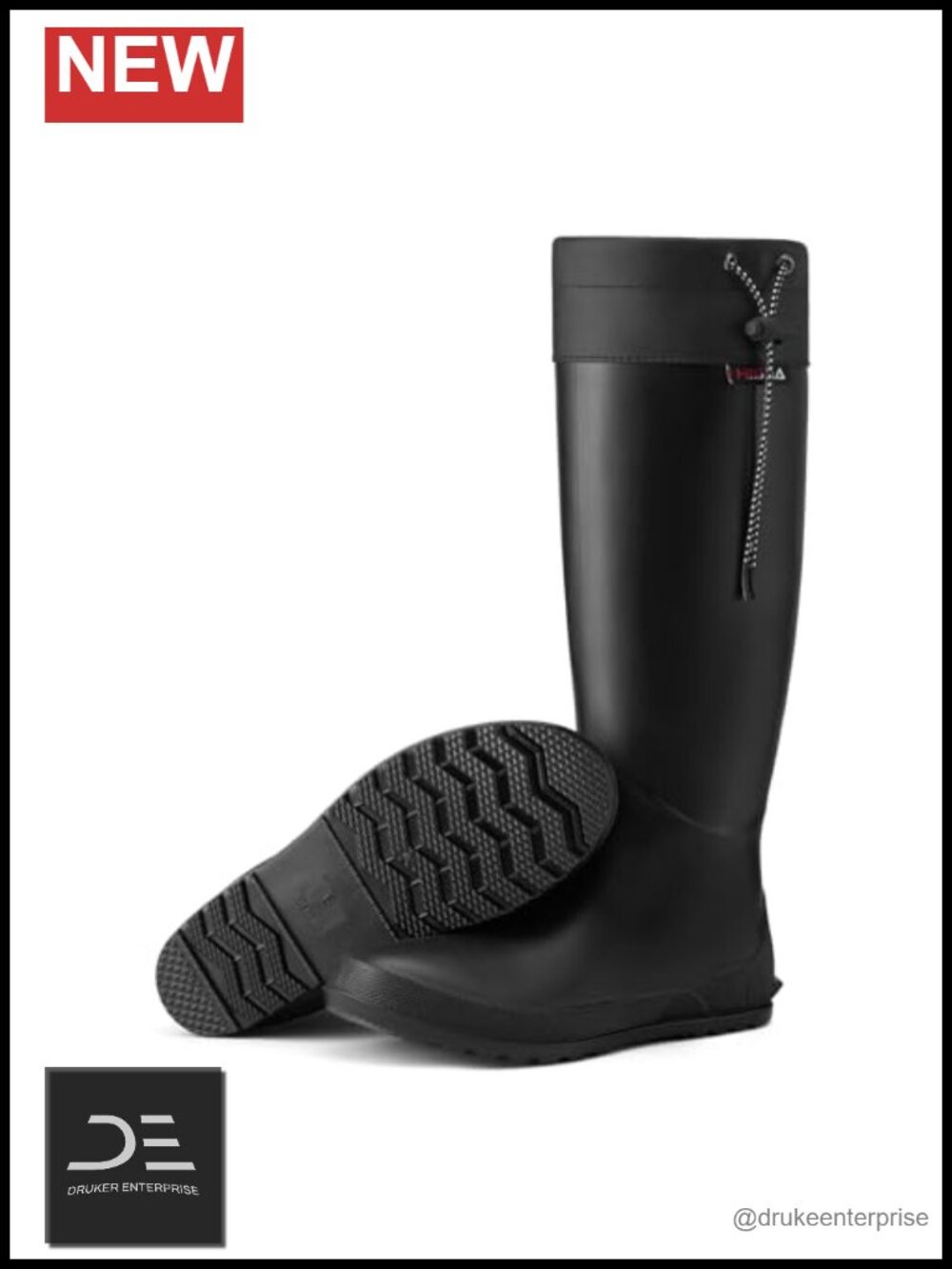 Knee High Waterproof Rain Boots - Lightweight PVC Mud Shoes for Women